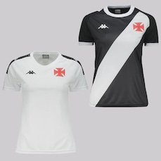 Kit 2 Camisas do Vasco Kappa Supporter Feminina