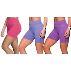 Shorts Selene Sem Costura - 3 Unidades - Feminino