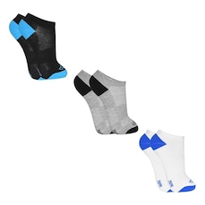 Meia Cano Curto Olympikus Treino - 3 Pares - Masculina