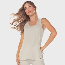 Camiseta Regata Feminina Vestem Fenda Honey