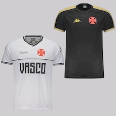 Kit 2 Camisas do Vasco Kappa Supporter Masculina