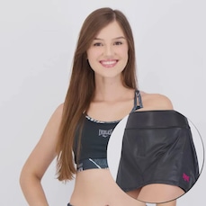 Conjunto Shorts Saia +Top Everlast Feminino
