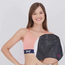 Conjunto Shorts Saia + Top Everlast Feminino