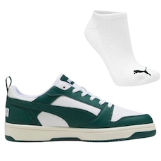 Kit Tênis Masculino Puma Rebound V6 Low Original + Meia