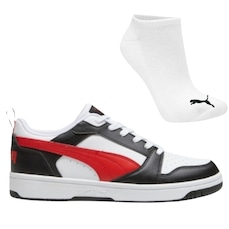 Kit Tênis Masculino Puma Rebound V6 Low Original + Meia