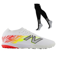 Kit Chuteira de Society Adulto New Balance Furon Team V8 + Meião