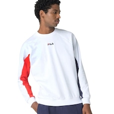 Blusão de Moletom Masculino Fila Color Block Letter