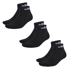 Meia Cano Curto adidas Linear Ankle - 3 Pares - Unissex