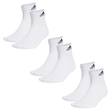 Meia Cano Médio adidas Ankle Cushioned - 3 Pares - Unissex