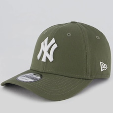 Boné Adulto New Era MLB New York Yankees 940 Escudo Aba Curva