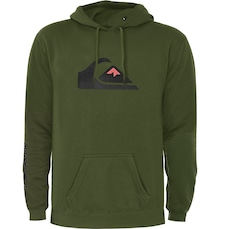Blusão de Moletom Masculino Quiksilver com Capuz Comp Logo 2.0