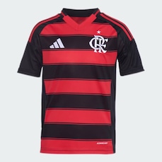 Camisa Flamengo I adidas 25/26 Listrada Infantil