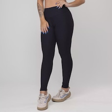 Calça Legging Fitness Textura Canelado Poliamida Feminina