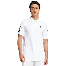Camisa Polo adidas Club 3 Listras Masculina
