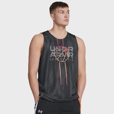 Camiseta Regata Under Armour Basquete Baseline Reversible Masculina