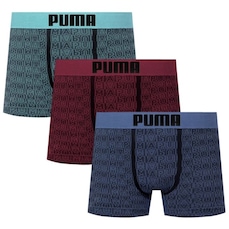 Cueca Boxer Puma sem Costura - 3 Unidades - Masculina