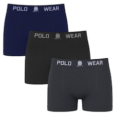 Cueca Boxer Polo Wear Basic - 3 Unidades - Infantil