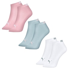 Meia Sapatilha Puma - 3 Pares - Feminina
