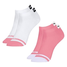 Meia Sapatilha Puma Logo - 2 Pares - Feminina