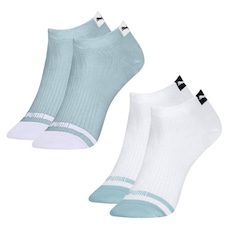 Meia Sapatilha Puma Logo - 2 pares - Feminina