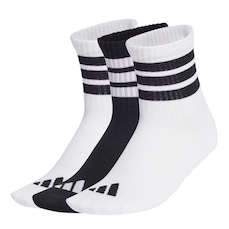Meia Cano Médio adidas Crew - 3 Pares - Infantil