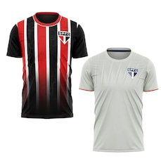 Kit 2 Camisas do São Paulo Elance + Romper Braziline Masculina