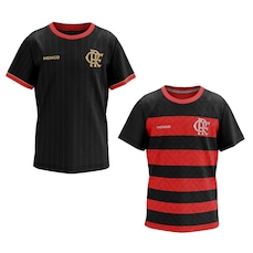 Kit 2 Camisas do Flamengo Mistura + Principia Braziline Infantil
