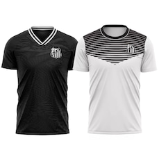 Kit 2 Camisas do Santos Immersive + Ponto Braziline Masculina