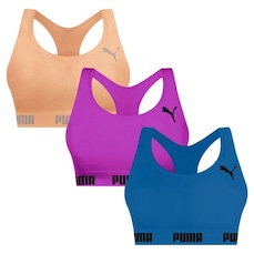 Top Puma Nadador sem Costura - 3 Unidades - Feminino