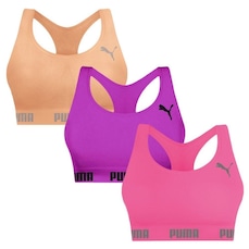 Top Puma Nadador sem Costura - 3 Unidades - Feminino