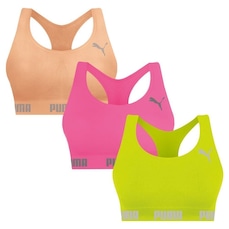 Top Puma Nadador sem Costura - 3 Unidades - Feminino
