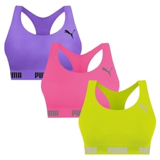 Top Puma Nadador sem Costura - 3 Unidades - Feminino