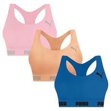 Top Puma Nadador sem Costura - 3 Unidades - Feminino