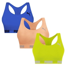 Top Puma Nadador sem Costura - 3 Unidades - Feminino
