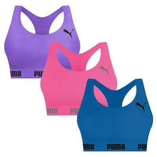 Top Puma Nadador sem Costura - 3 Unidades - Feminino