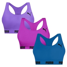 Top Puma Nadador sem Costura - 3 Unidades - Feminino