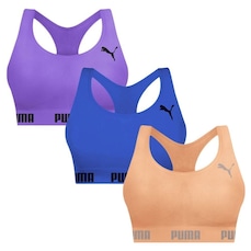 Top Puma Nadador sem Costura - 3 Unidades - Feminino