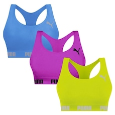 Top Puma Nadador sem Costura - 3 Unidades - Feminino