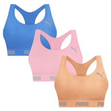 Top Puma Nadador sem Costura - 3 Unidades - Feminino