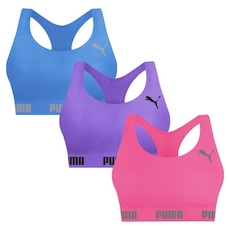 Top Puma Nadador sem Costura - 3 Unidades - Feminino