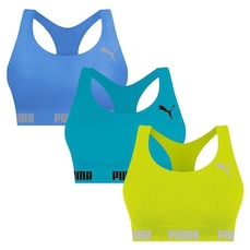 Top Puma Nadador sem Costura - 3 Unidades - Feminino
