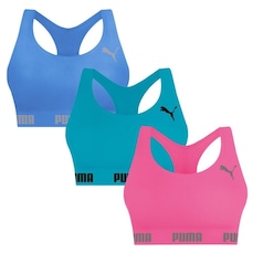 Top Puma Nadador sem Costura - 3 Unidades - Feminino