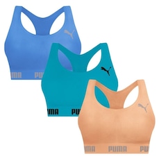 Top Puma Nadador sem Costura - 3 Unidades - Feminino
