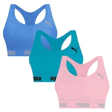 Top Puma Nadador sem Costura - 3 Unidades - Feminino