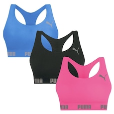 Top Puma Nadador sem Costura - 3 Unidades - Feminino