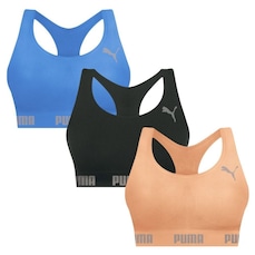 Top Puma Nadador sem Costura - 3 Unidades - Feminino