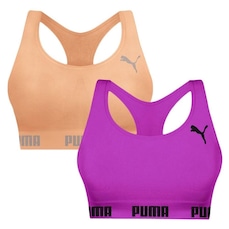 Top Puma Nadador sem Costura - 2 Unidades - Feminino
