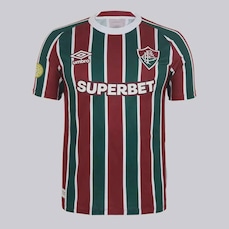 Camisa do Fluminense Umbro I 2025 Patch Mundial de Clubes Masculina