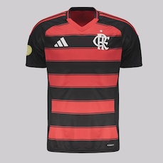 Camisa do Flamengo adidas I 2025 Patch Mundial de Clubes Masculina