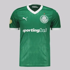 Camisa do Palmeiras Puma I 2025 Patch Mundial de Clubes Masculina